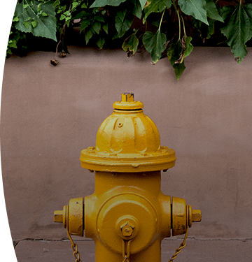 Un hidrante amarillo en una acera