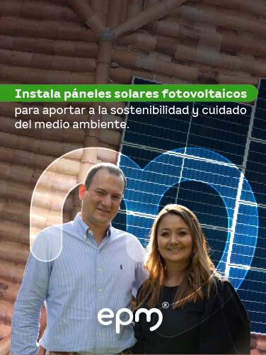 Banner energía solar EPM