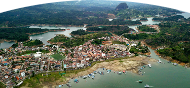 Fotografía del municipio de Guatapé