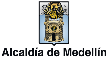 Alcaldía de Medellín, el acceso a esta información está acompañado de el logo de la entidad 