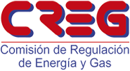 Comisión de Regulación de Energía y Gas, el acceso a esta información está acompañado de el logo de la entidad 