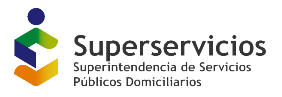 Superintendencia de Servicios, el acceso a esta información está acompañado de el logo de la entidad 