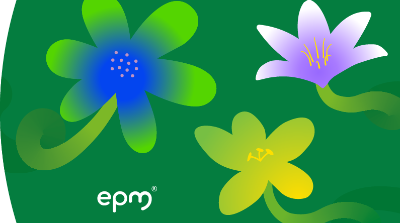 Ilustración de flores de la campaña de Medellín flowrece con EPM