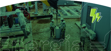 Trabajadores realizando mantenimientos en la planta de energía de EPM