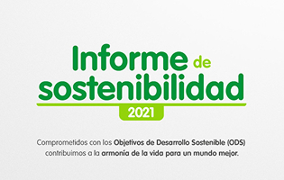 Portada del Informe de sostenibilidad 2021 de EPM