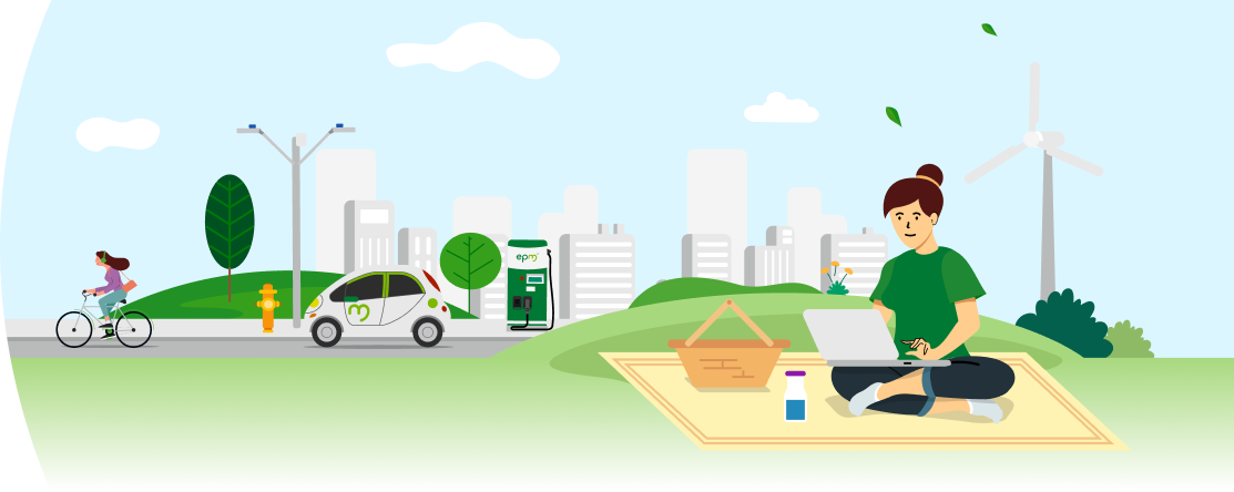 Ilustración de Factura web EPM