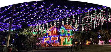 Fotografía del alumbrado navideño EPM 2025