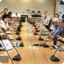 Fotografía de representantes del gremio y ejecutivos de epm reunidos