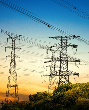 Torres de transmisión eléctrica de alta tensión