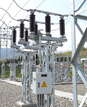 Fotografía de subestación eléctrica de EPM