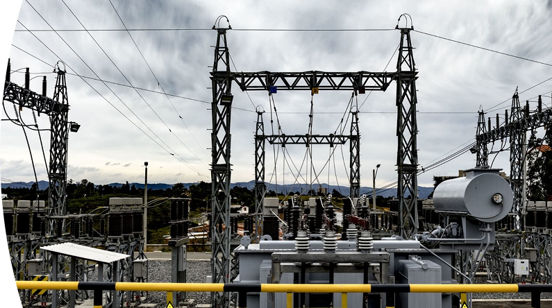 Fotografía de una planta de generación de energía de EPM