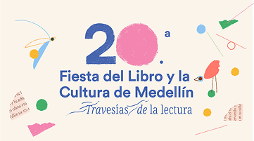 Ilustración de la gráfica de la Fiesta del Libro y la Cultura de Medellín 2026