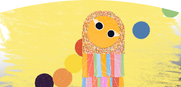 Ilustración de garabato acompañado del logo de la alcaldía de medellín