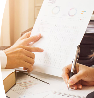 Businessman working with some papers