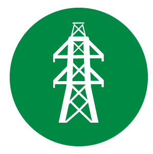  icono de una torre de transmisión eléctrica
