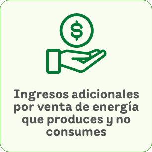 Icono de un mano sosteniendo un simbolo de dinero