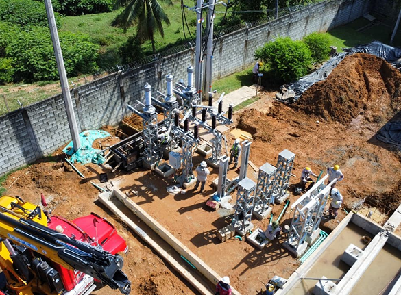 Fotografía de mantenimientos en planta de energía EPM