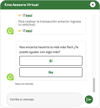 Visualización paso 4, selecciona la ayuda requerida para el trámite que solicitaste