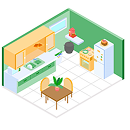 Ícono de reparación de redes internas