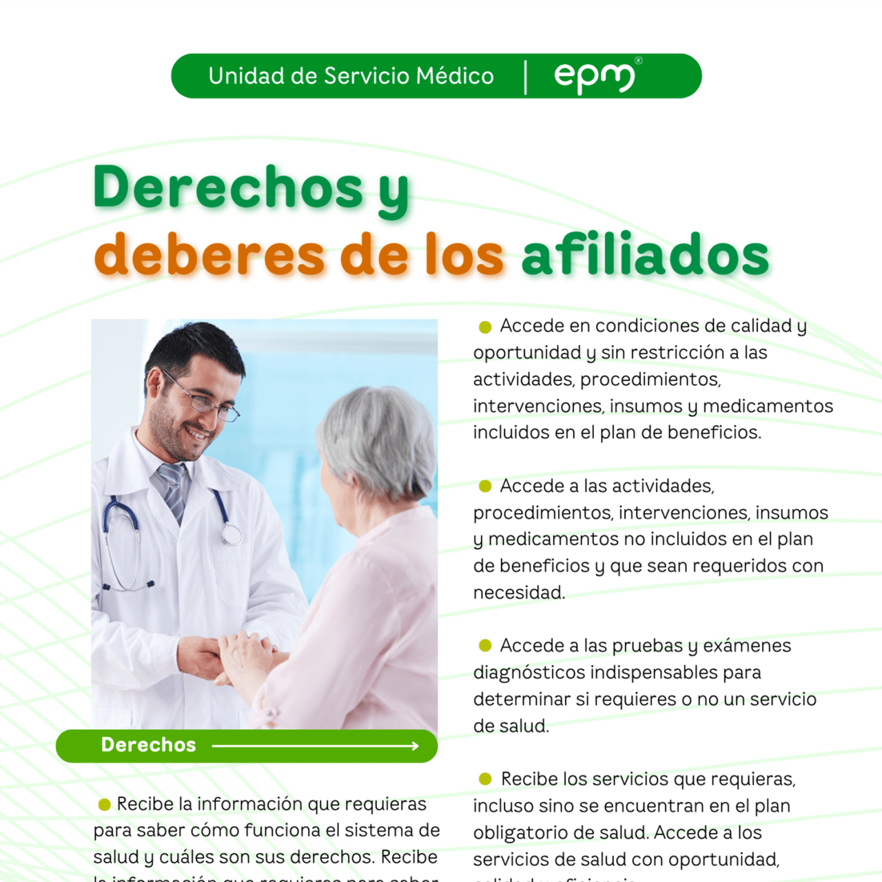 Derechos y deberes de los afiliados