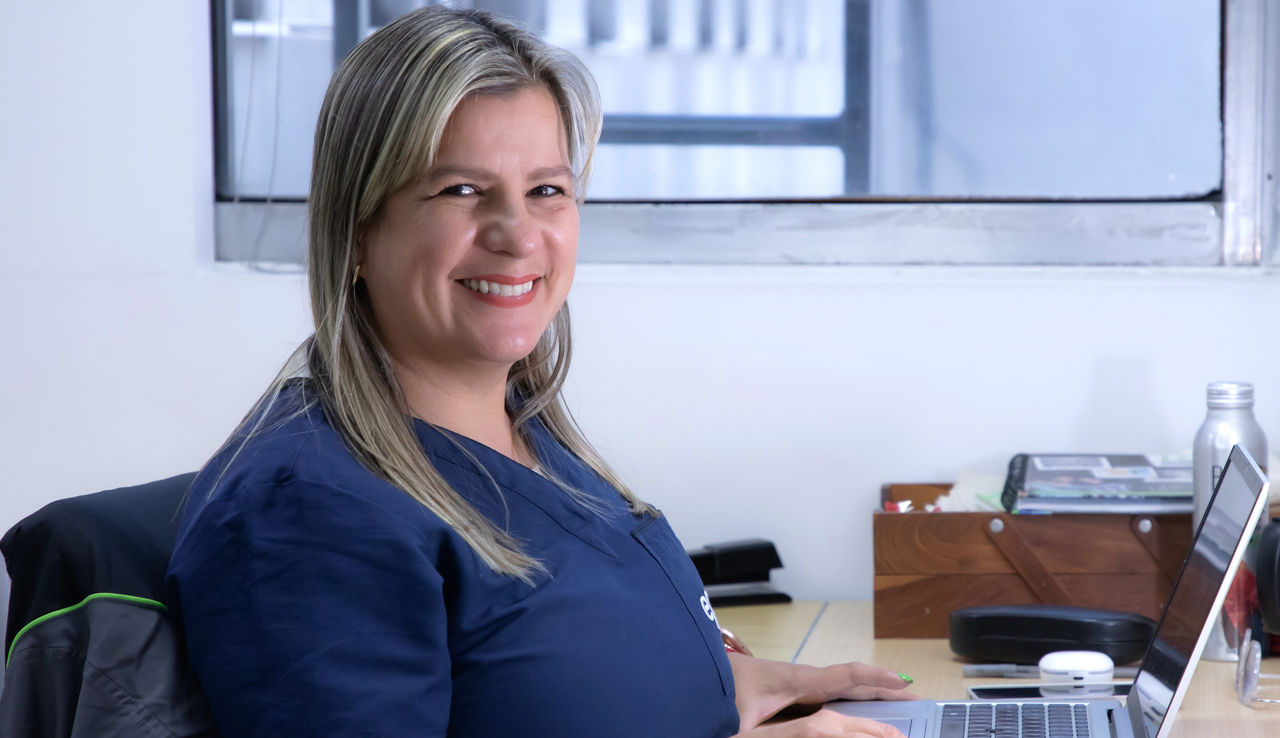 enfermera lina jaramillo sonriendo