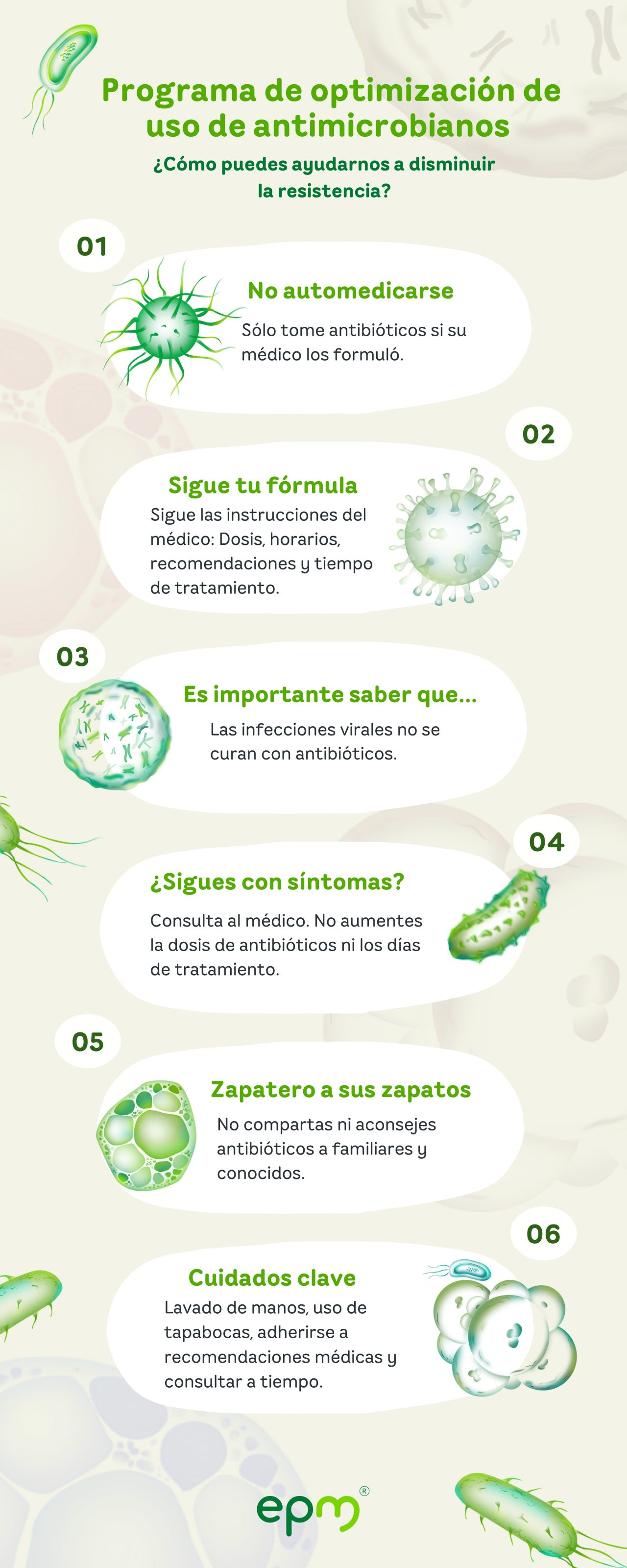 infografía protección contra antimicrobianos