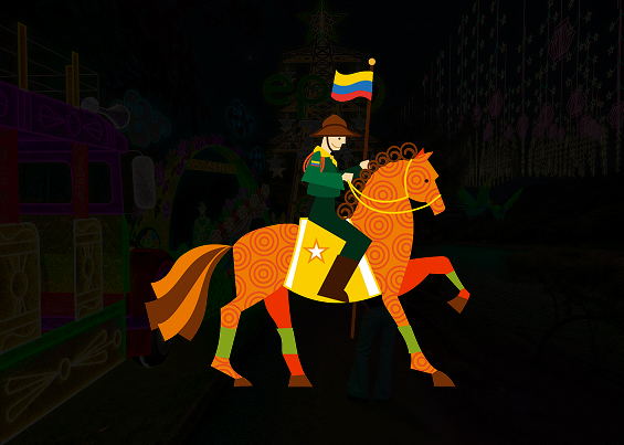 Ilustración de la Fuerza Pública