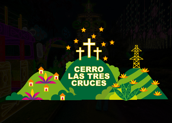 Ilustración del cerro de las Tres Cruces