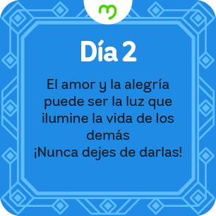 Mensaje calendario de adviento navideño