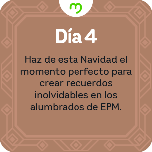 Mensaje calendario de adviento navideño