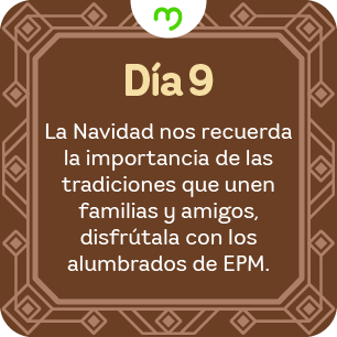 Mensaje calendario de adviento navideño