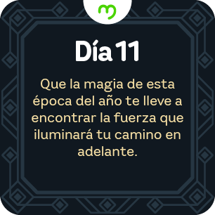 Mensaje calendario de adviento