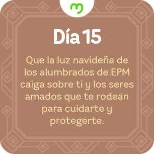 Mensaje calendario de adviento navideño