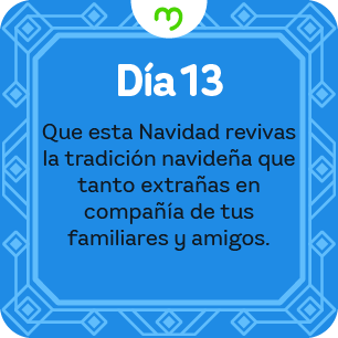 Mensaje calendario de adviento navideño