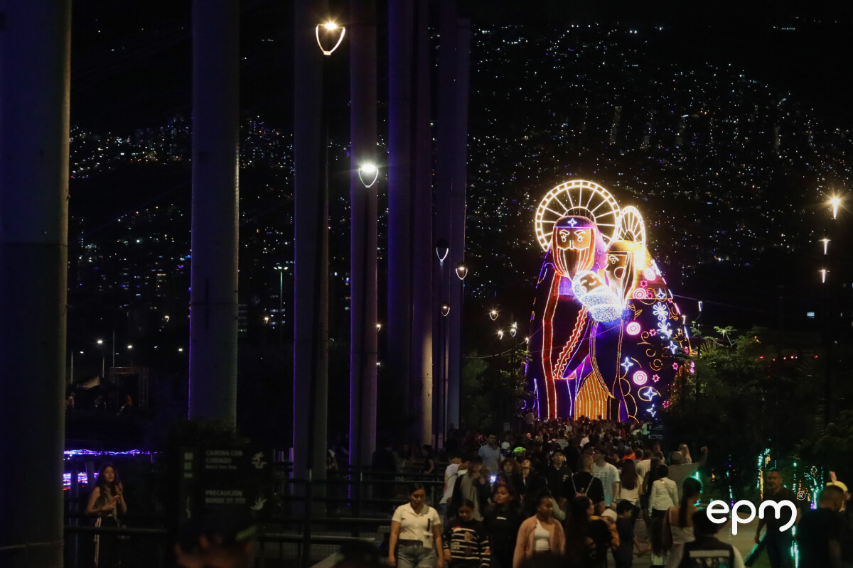 Figura navideña de María y José