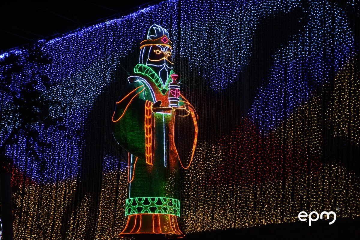 Fotografía Alumbrados navideños del Rey mago Baltasar