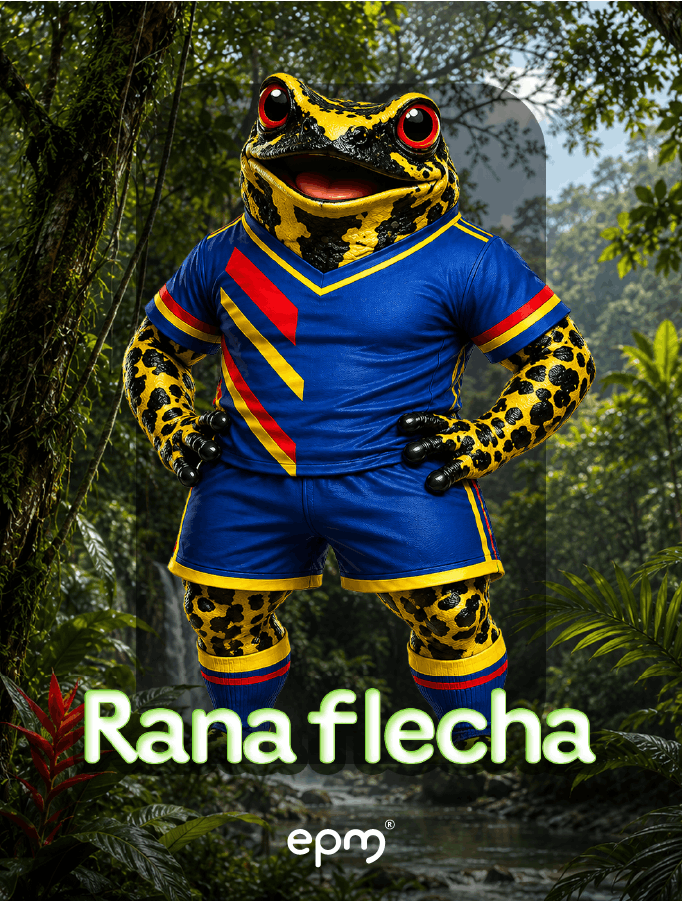 Imagen ilustrada del Rana flecha