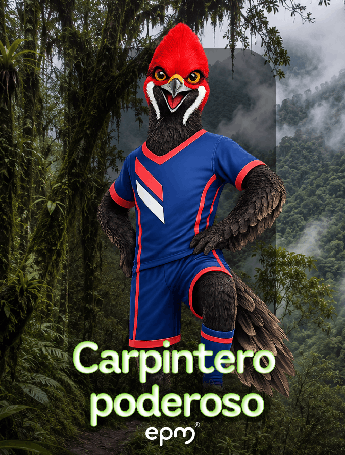 Imagen ilustrada del Carpintero poderoso