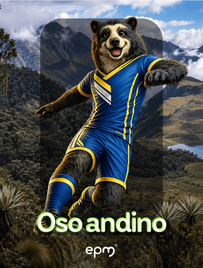 Imagen ilustrada del Oso andino