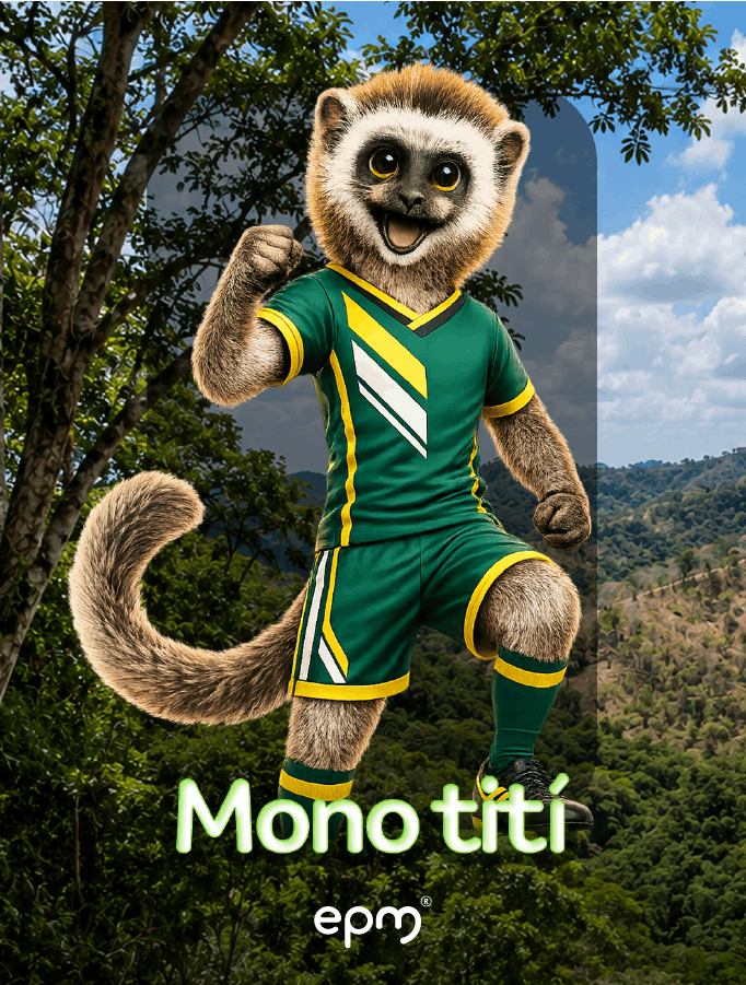 Imagen ilustrada del Mono tití