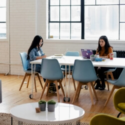 Para publico general, El acceso a esta información contiene dos personas trabajando en un ambiente laboral 