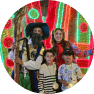Fotografías de alumbrados navideños del municipio de Guadalupe