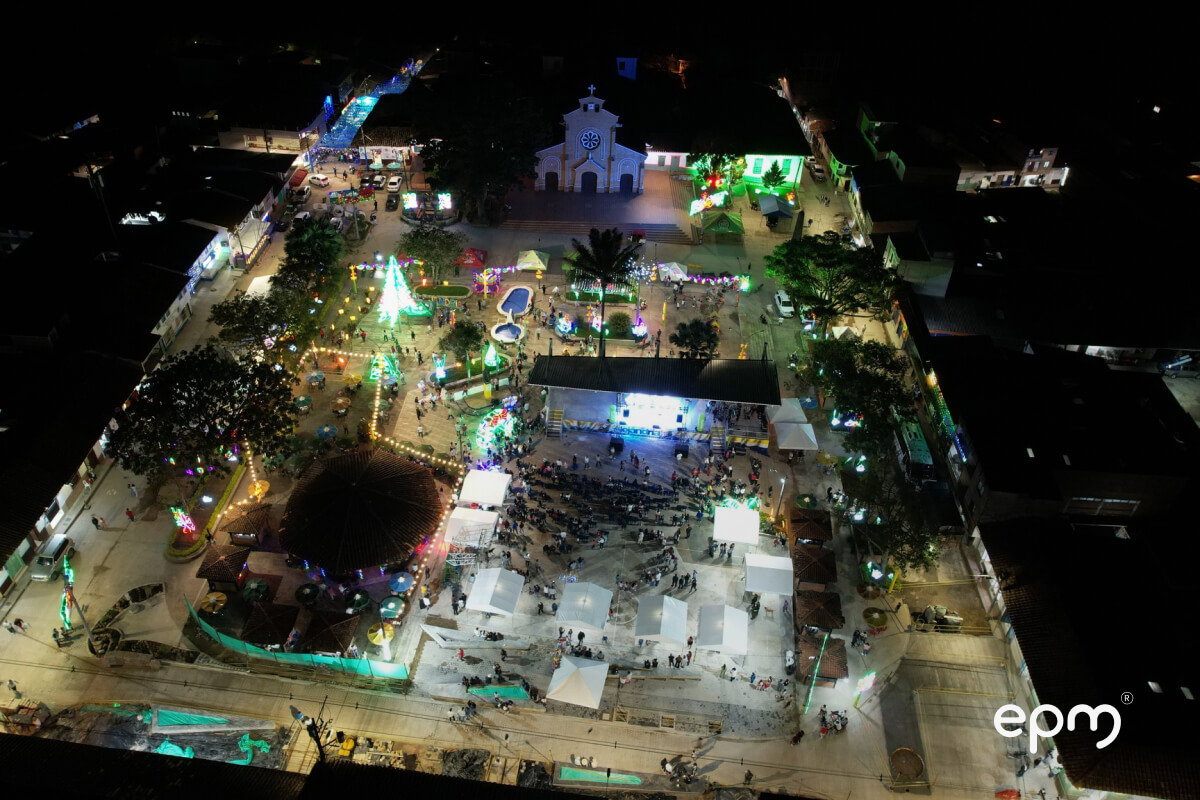 Fotografías de alumbrados navideños del municipio de Alejandría 