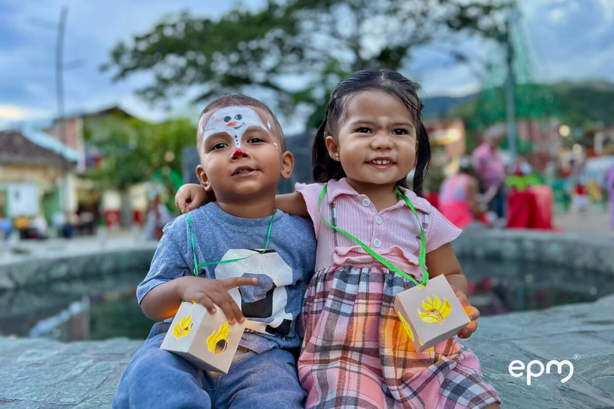 Fotografías de alumbrados navideños del municipio de Anzá