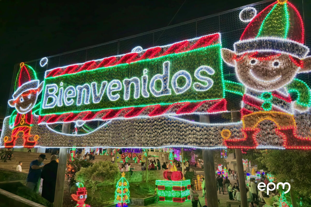 Fotografías de alumbrados navideños del municipio de Guadalupe