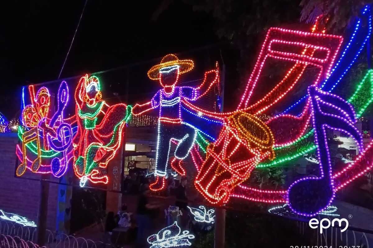 Alumbrados navideños encendamos la alegría 2024 Municipio de Yolombó