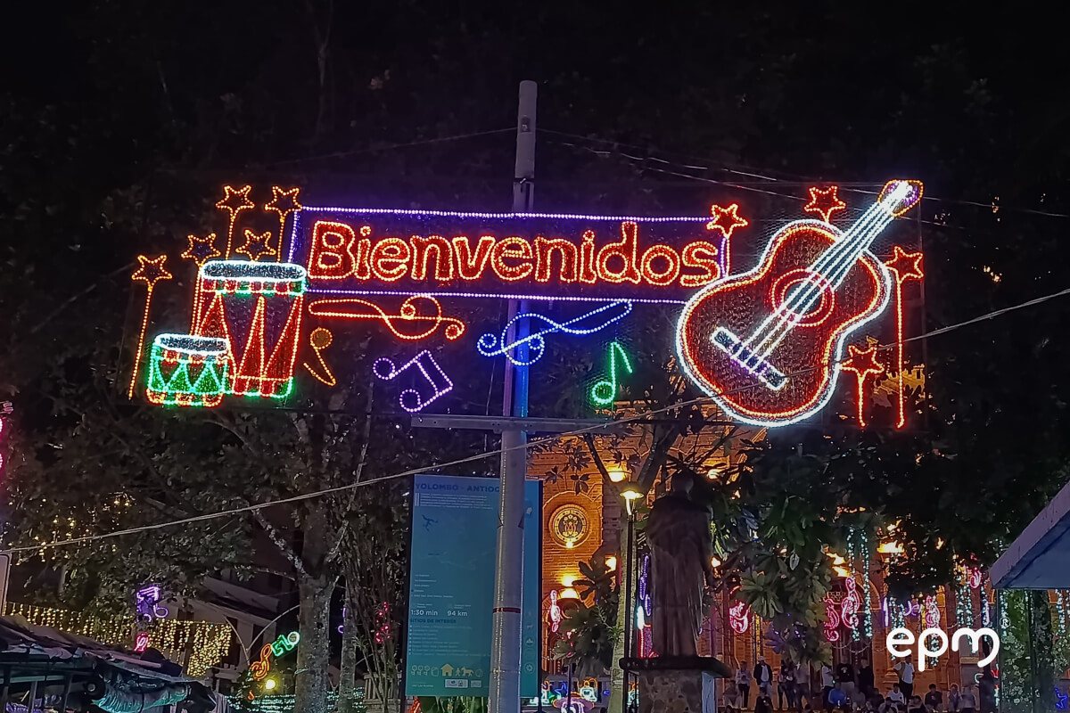 Alumbrados navideños encendamos la alegría 2024 Municipio de Yolombó