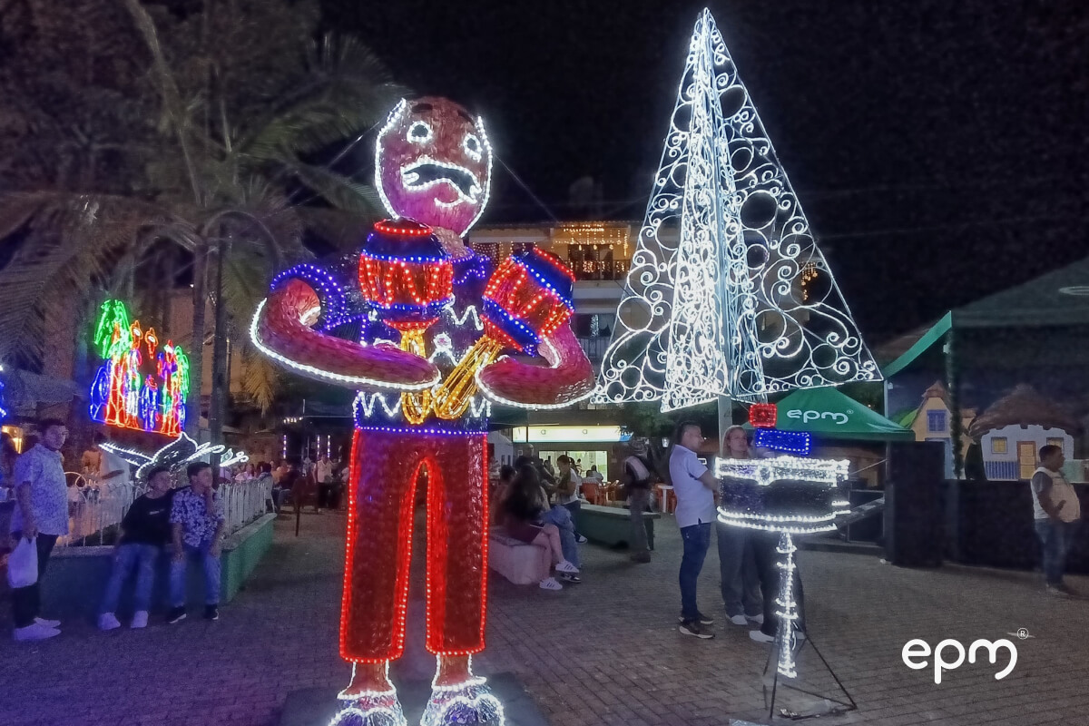 Alumbrados navideños encendamos la alegría 2024 Municipio de Yolombó