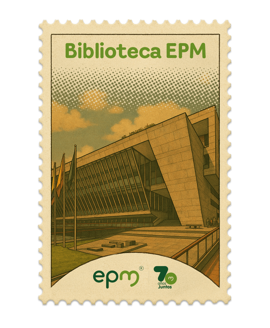 Estampilla de celebración 70 años Juntos epm: Biblioteca EPM