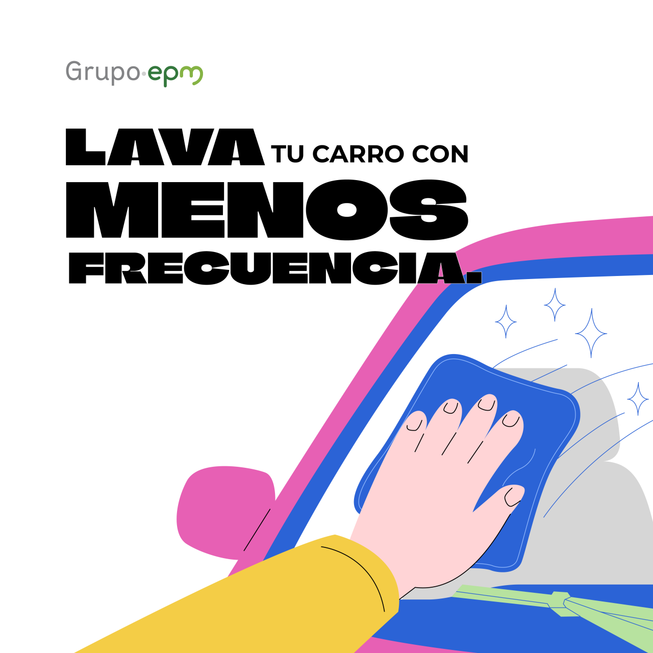 Lava tu carro con menos frecuencia